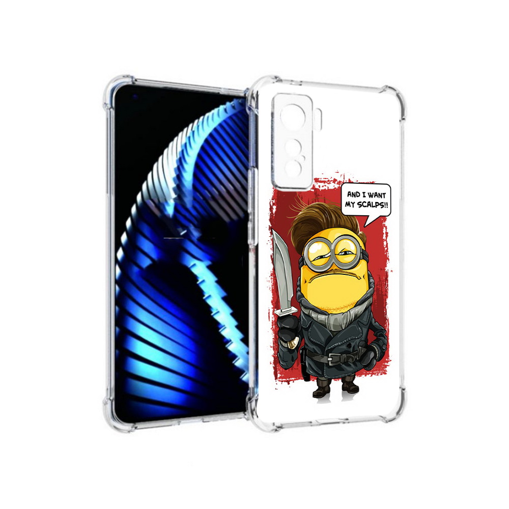 

Чехол MyPads Tocco для Vivo iQOO 5 миньон убийца, Прозрачный, Tocco