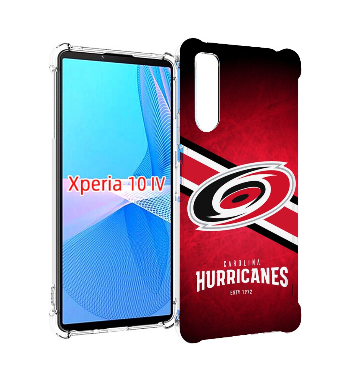 

Чехол MyPads каролина харрикеинс мужской для Sony Xperia 10 IV (10-4), Прозрачный, Tocco