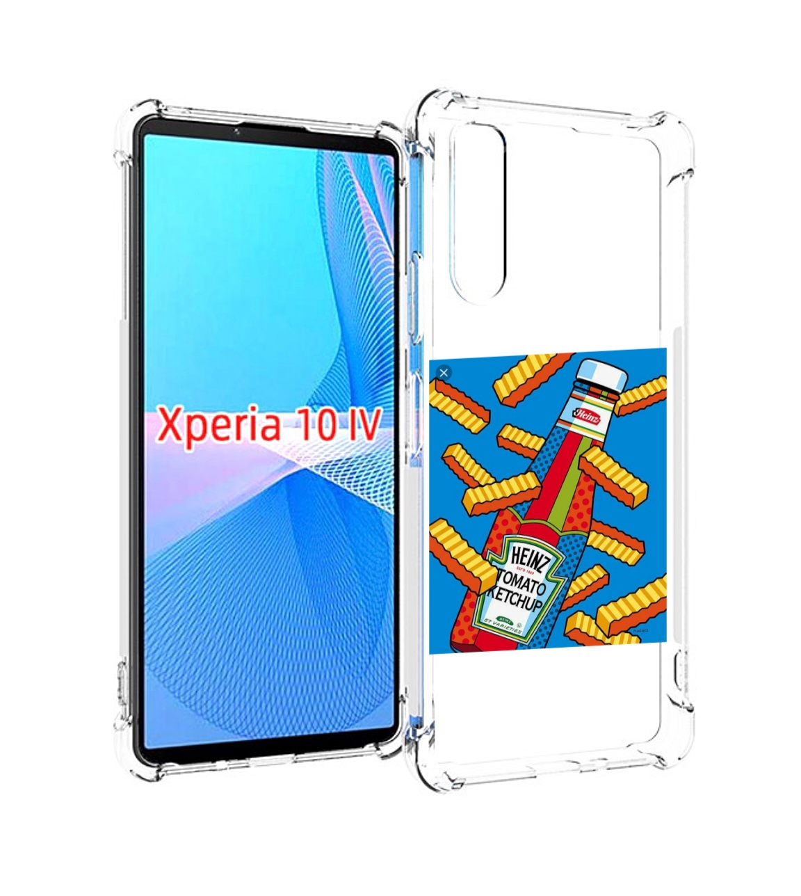

Чехол MyPads картошка с соусом для Sony Xperia 10 IV (10-4), Прозрачный, Tocco