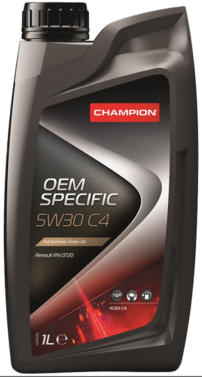 

Моторное масло Champion синтетическое Oem Specific 5W30 C4 1л