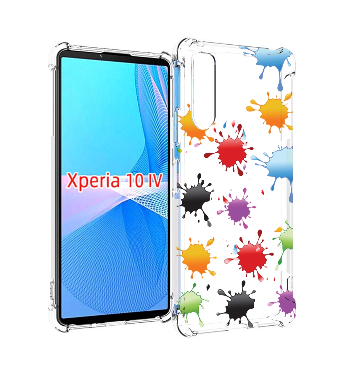 

Чехол MyPads кляксы для Sony Xperia 10 IV (10-4), Прозрачный, Tocco