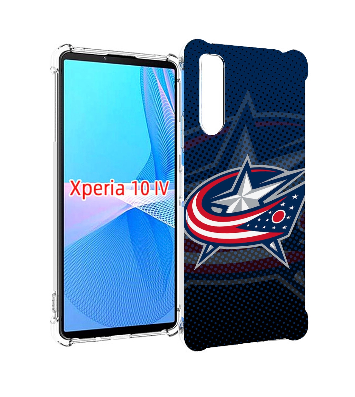 

Чехол MyPads коламбус блю джекетс для Sony Xperia 10 IV (10-4), Прозрачный, Tocco