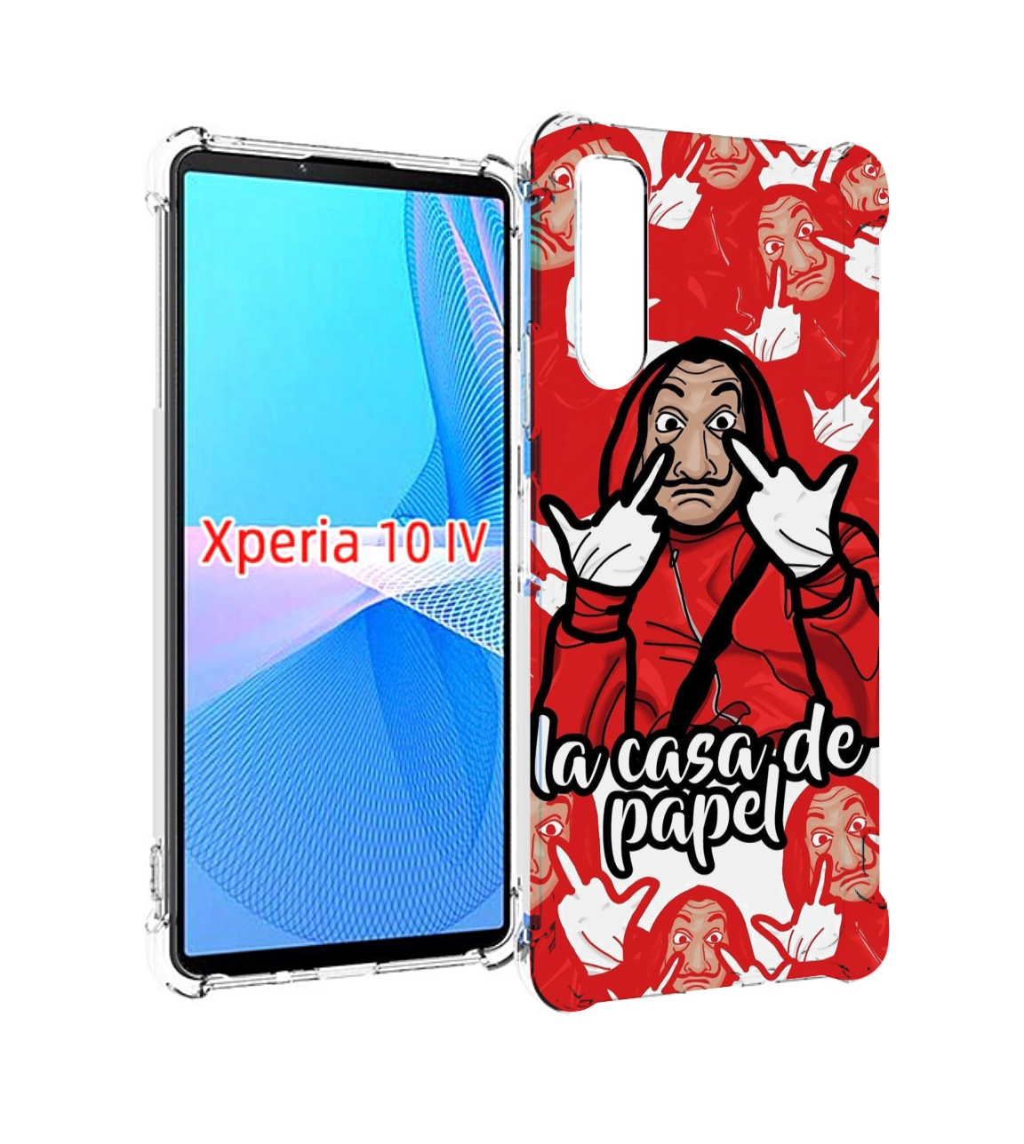 

Чехол MyPads комикс-бумажный-дом для Sony Xperia 10 IV (10-4), Прозрачный, Tocco