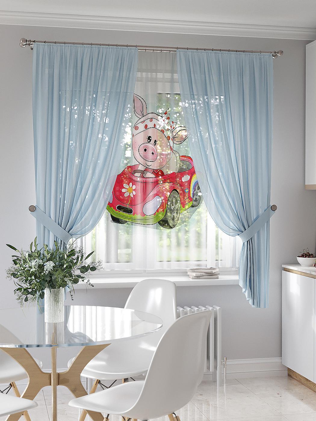 

Комплекты штор AT HOME Тимонкис высота 180 см, ширина 145 см, Белый, 550052