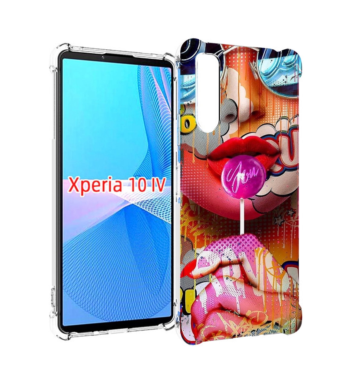 Чехол MyPads комикс-девушка женский для Sony Xperia 10 IV (10-4)