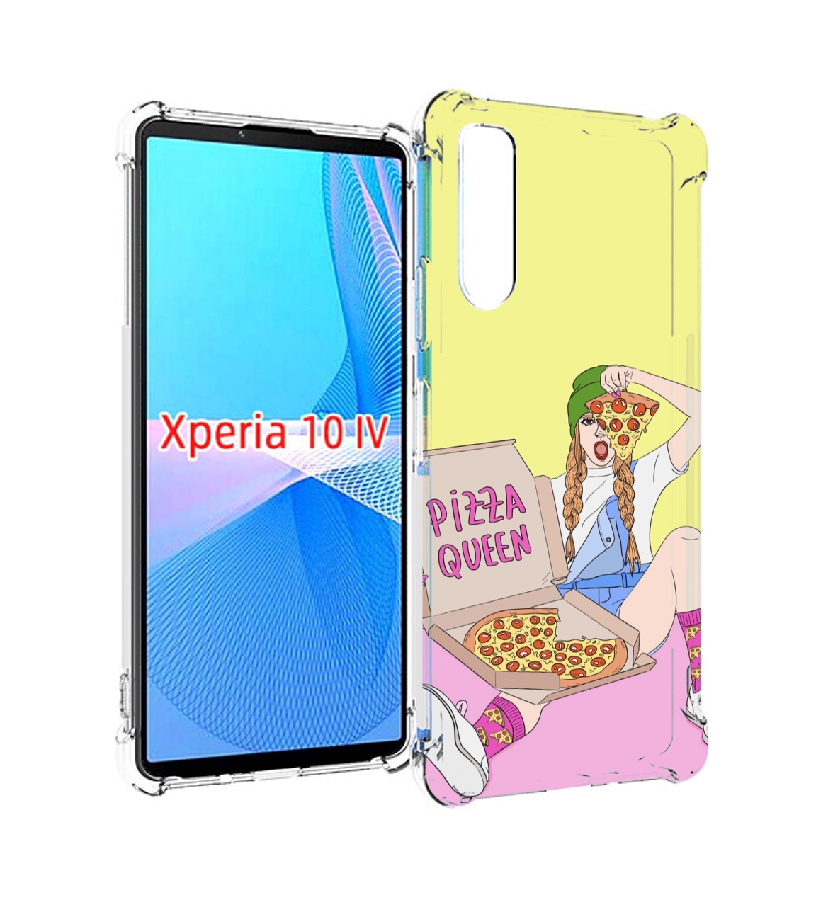 

Чехол MyPads королева-пиццы женский для Sony Xperia 10 IV (10-4), Прозрачный, Tocco