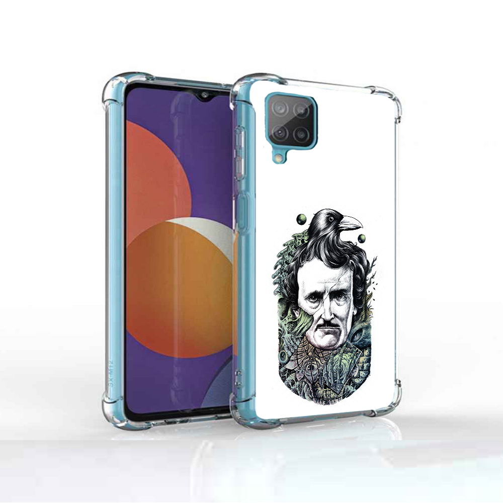 

Чехол MyPads Tocco для Samsung Galaxy M12 Эдгар Аллан с вороном (PT226930.536.203), Прозрачный, Tocco