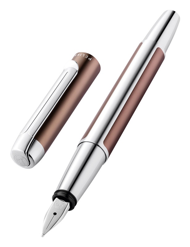 фото Ручка pelikan elegance pura p40 (pl817219) brown/silver