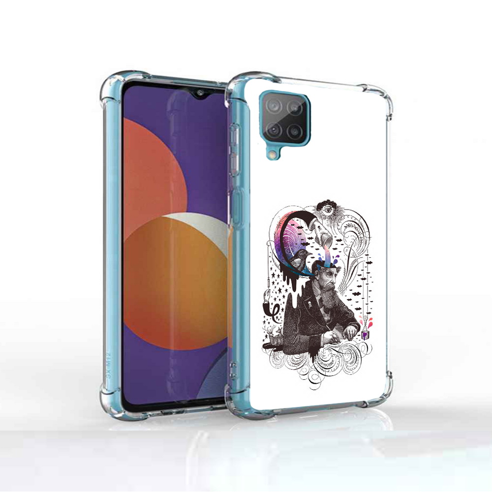 

Чехол MyPads Tocco для Samsung Galaxy M12 абстракция думающий мужчина (PT226930.536.210), Прозрачный, Tocco