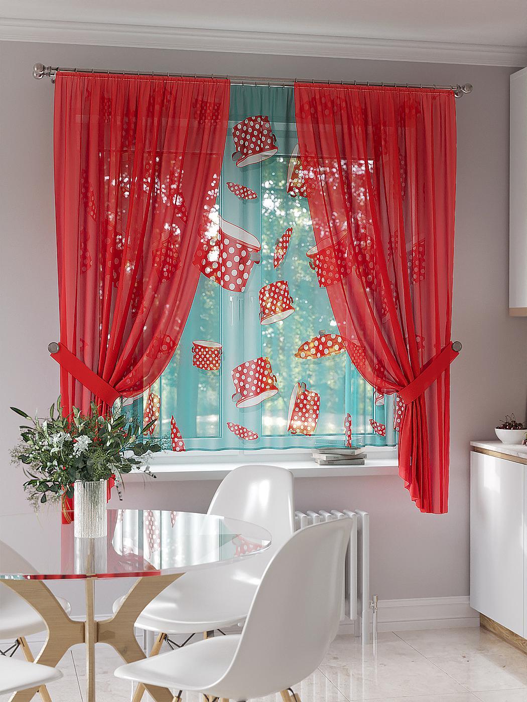 

Комплекты штор AT HOME Кентринс высота 180 см, ширина 145 см, Белый, 550108