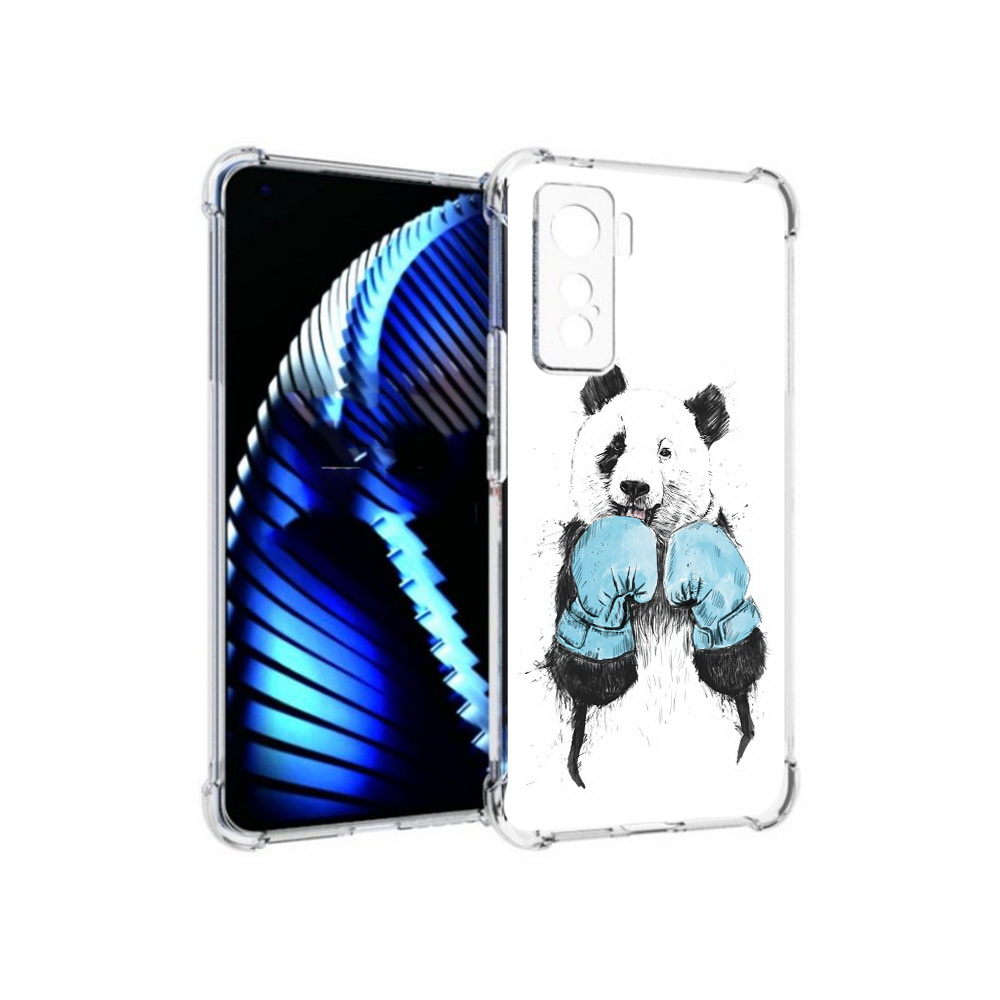 

Чехол MyPads Tocco для Vivo iQOO 5 панда боксер, Прозрачный, Tocco