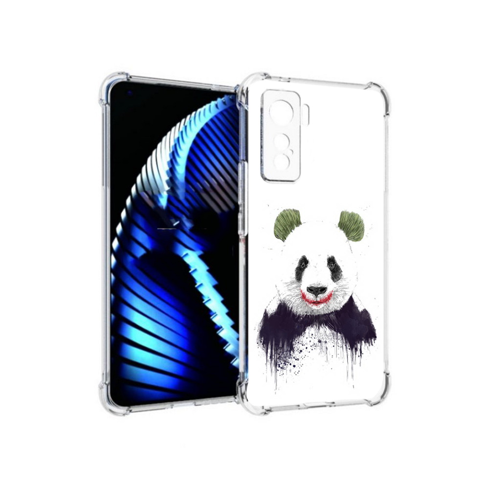 

Чехол MyPads Tocco для Vivo iQOO 5 панда джокер, Прозрачный, Tocco