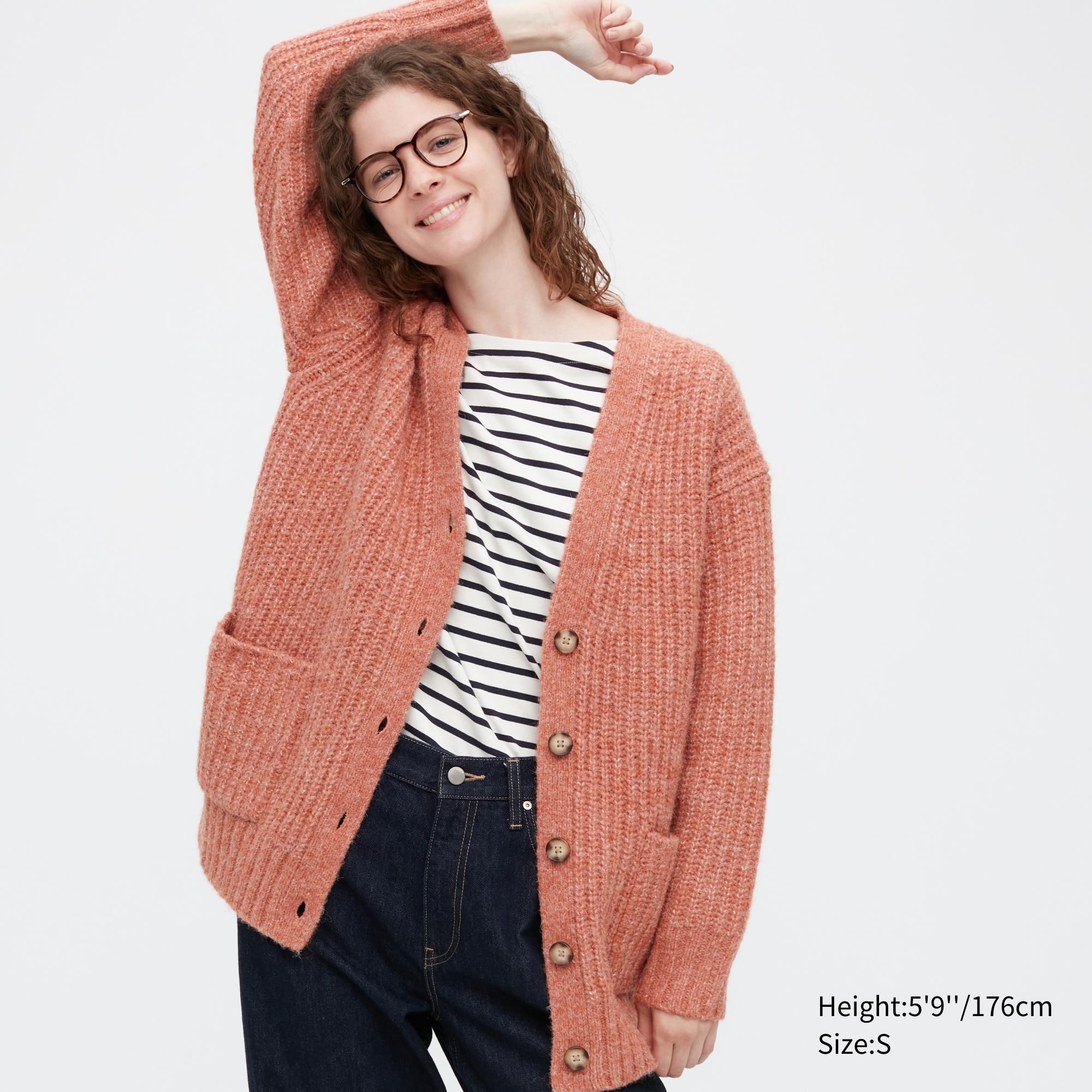 

Кардиган женский UNIQLO 450633COL23 оранжевый 2XS (доставка из-за рубежа), 450633COL23