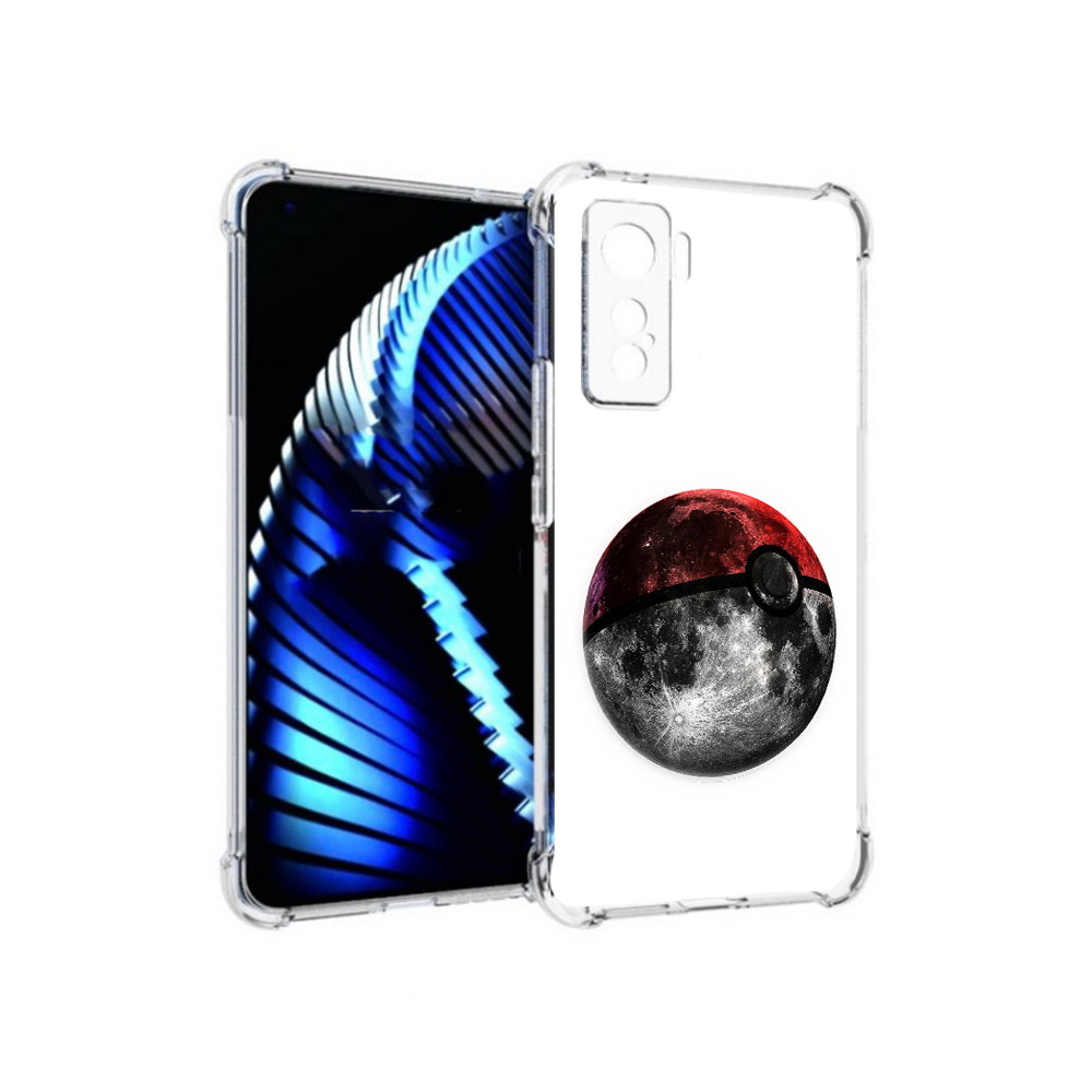 

Чехол MyPads Tocco для Vivo iQOO 5 планета покебол, Прозрачный, Tocco