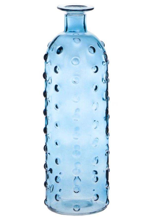 

Ваза Hakbijl Glass Bottle Bubble голубая 9 х 9 х 26 см