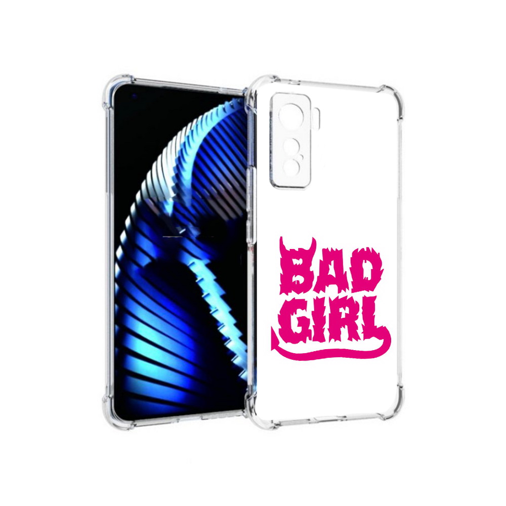 

Чехол MyPads Tocco для Vivo iQOO 5 плохая девочка, Прозрачный, Tocco