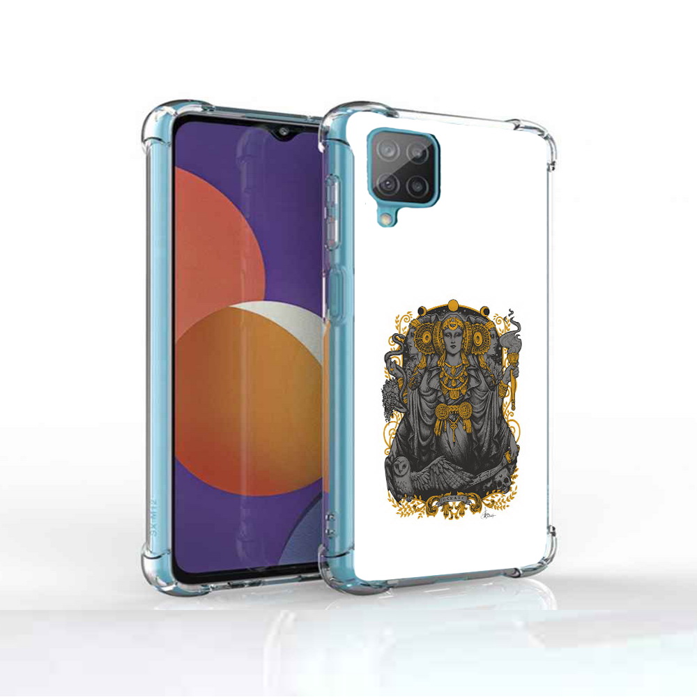 

Чехол MyPads Tocco для Samsung Galaxy M12 божество с золотыми элементами, Прозрачный, Tocco