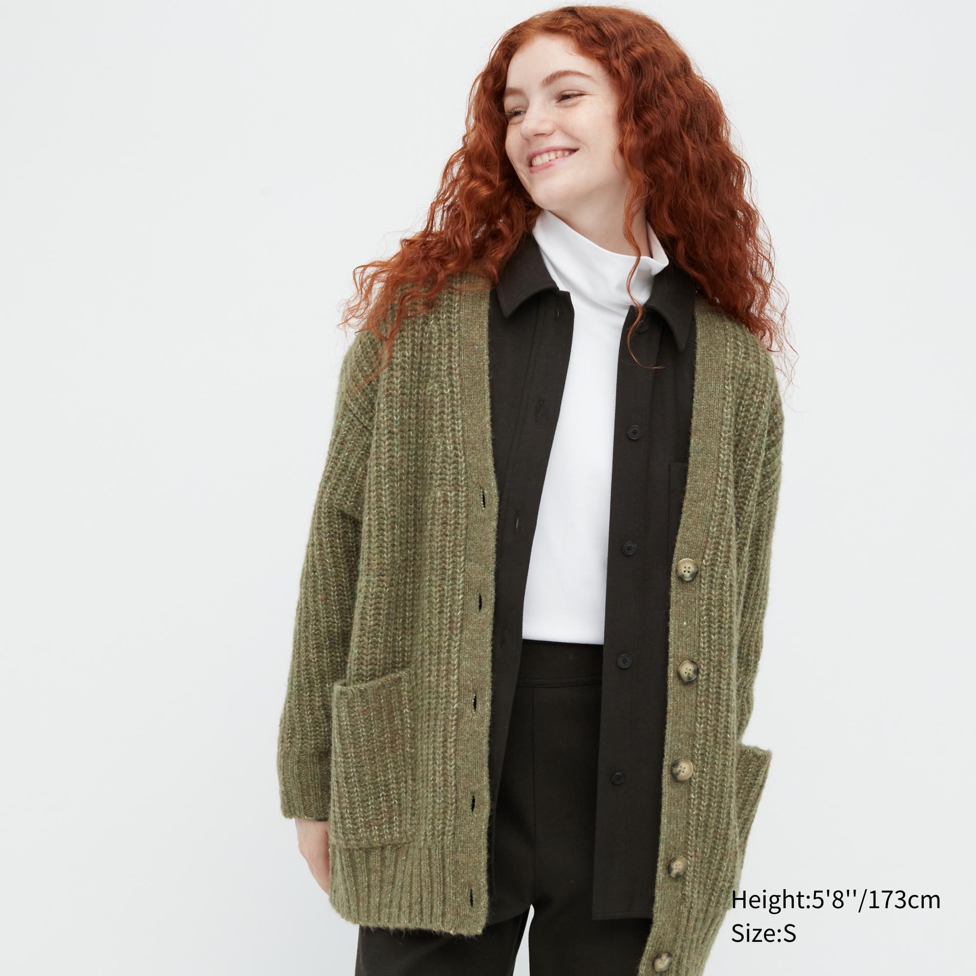 

Кардиган женский UNIQLO 450633COL52 зеленый M (доставка из-за рубежа), 450633COL52