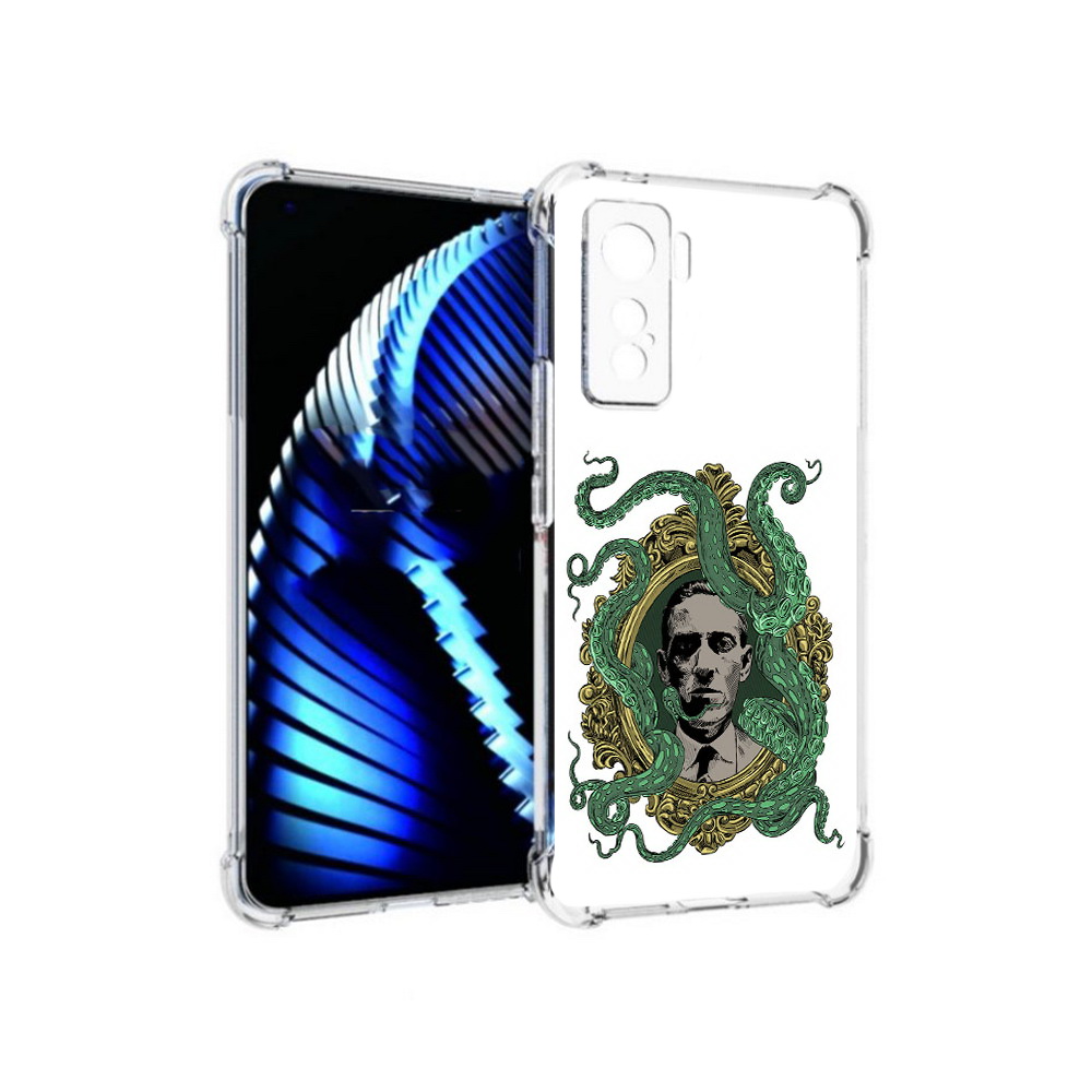 

Чехол MyPads Tocco для Vivo iQOO 5 портрет с кракеном, Прозрачный, Tocco