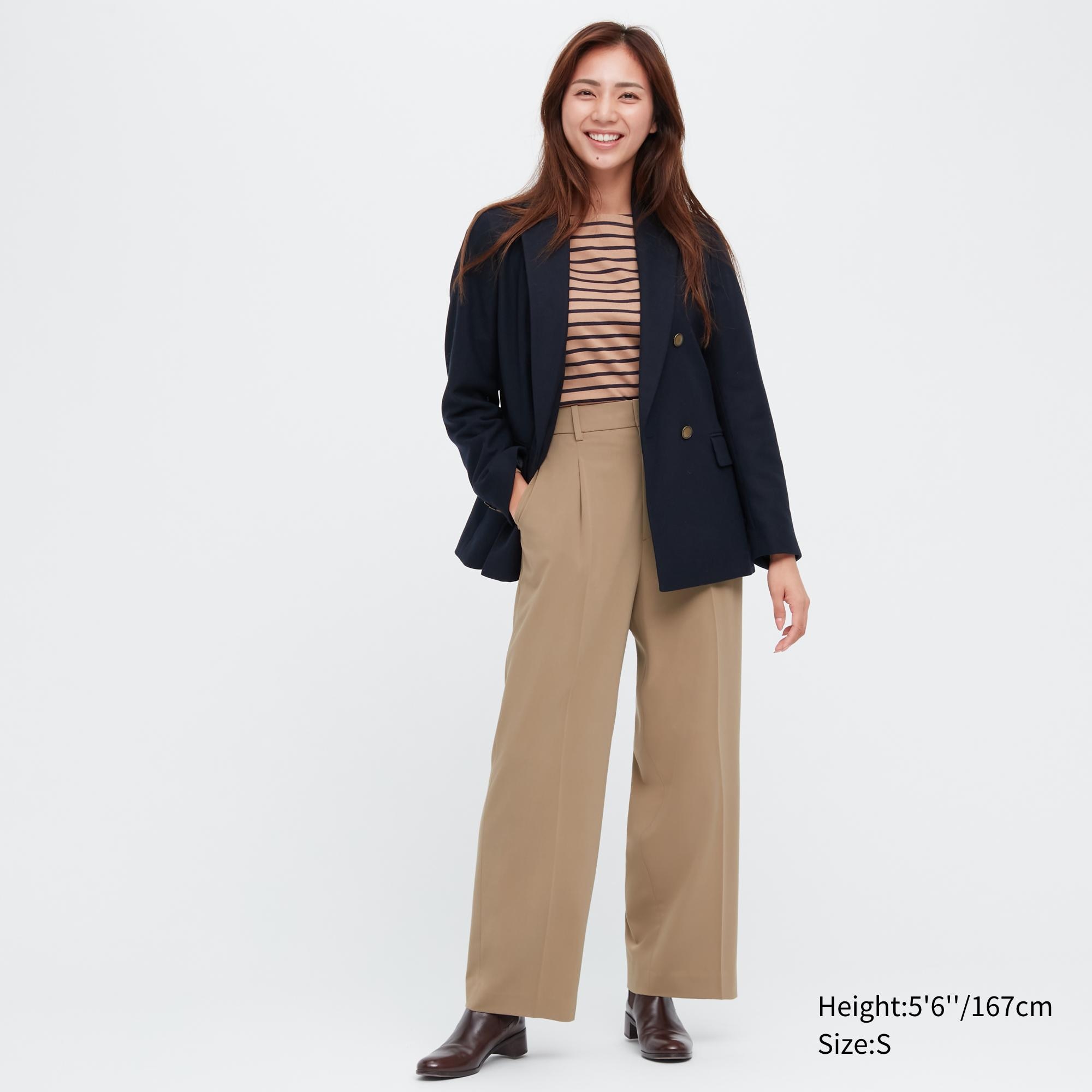 

Брюки женские UNIQLO 450639COL32 бежевые 2XS (доставка из-за рубежа), 450639COL32