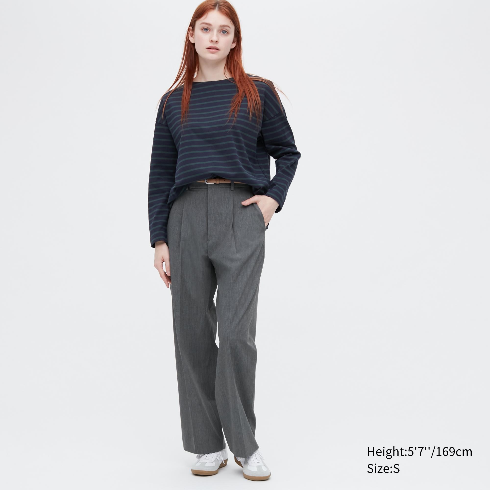 

Брюки женские UNIQLO 450639COL06 серые 2XS (доставка из-за рубежа), 450639COL06