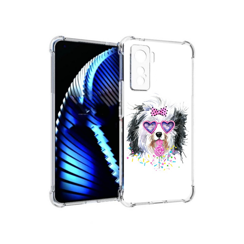 

Чехол MyPads Tocco для Vivo iQOO 5 пушистик, Прозрачный, Tocco