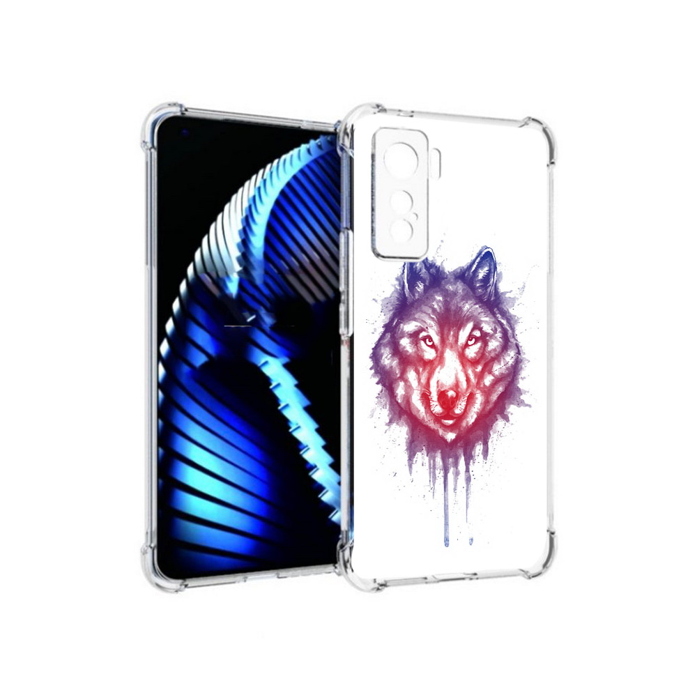 

Чехол MyPads Tocco для Vivo iQOO 5 пушистый волк, Прозрачный, Tocco
