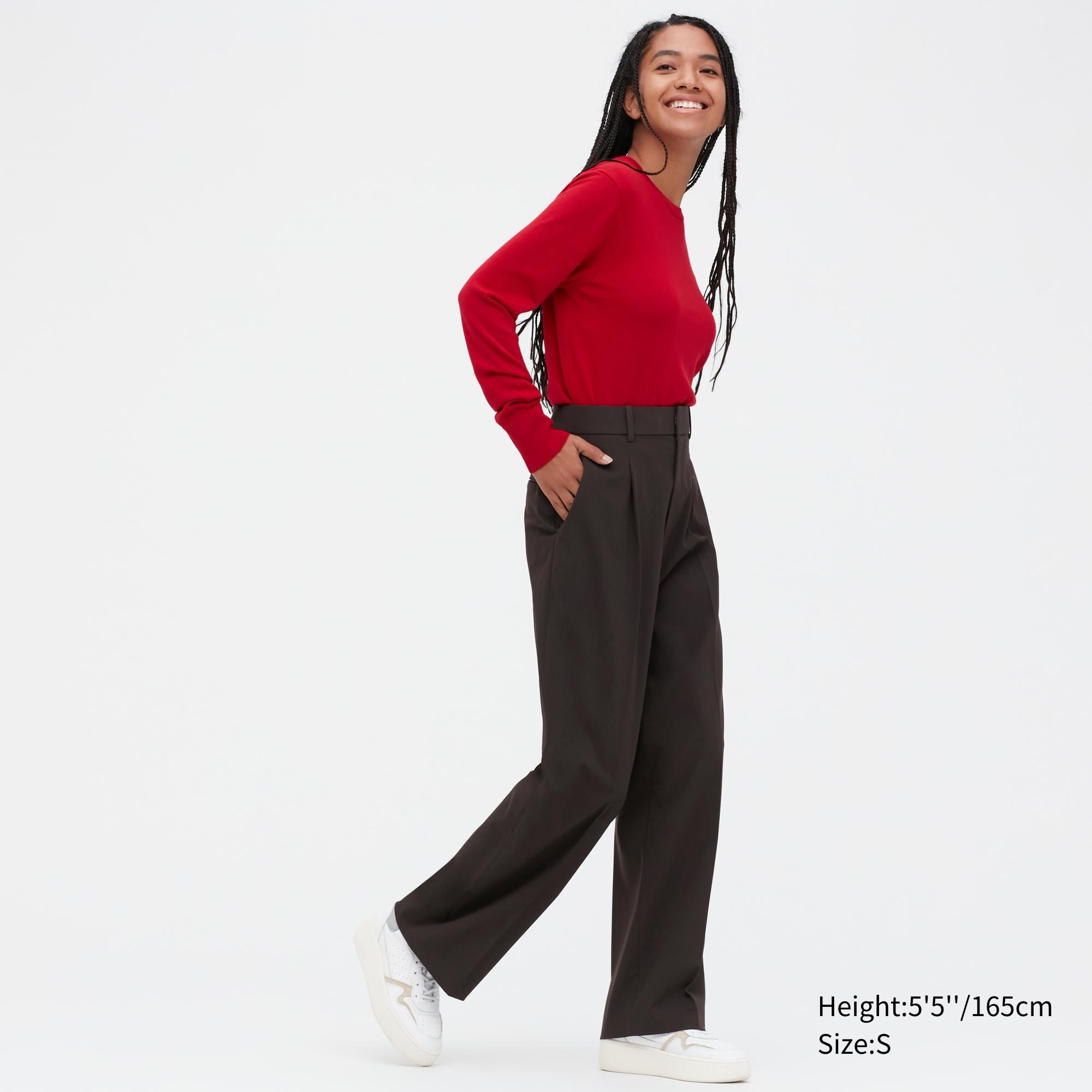

Брюки женские UNIQLO 450639COL39 коричневые S (доставка из-за рубежа), 450639COL39
