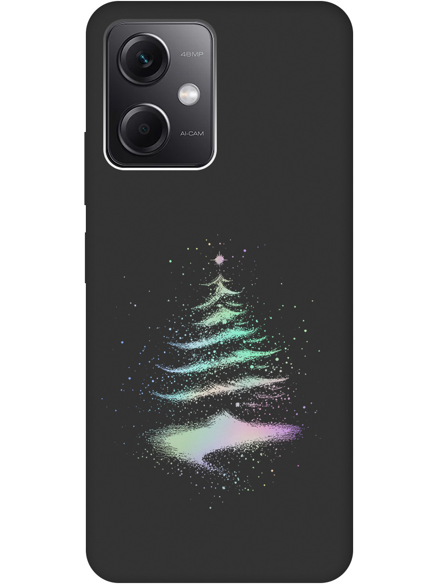 

Силиконовый чехол на Xiaomi Redmi Note 12 с принтом "Елочка" матовый черный, Черный;серебристый, 762098341