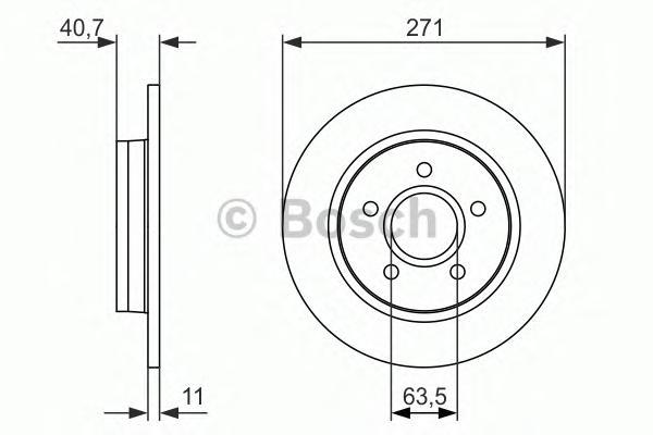 

Тормозной диск BOSCH 0986479763