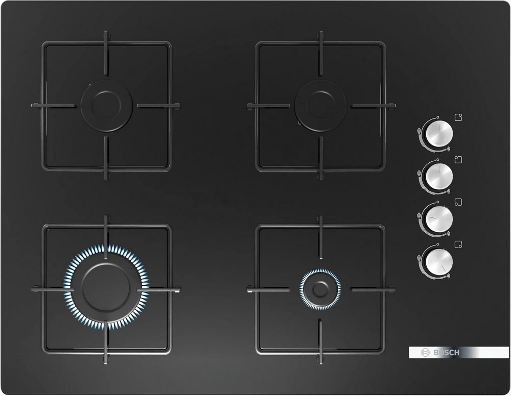 

Встраиваемая варочная панель газовая Bosch POP7C6O12O черный, POP7C6O12O