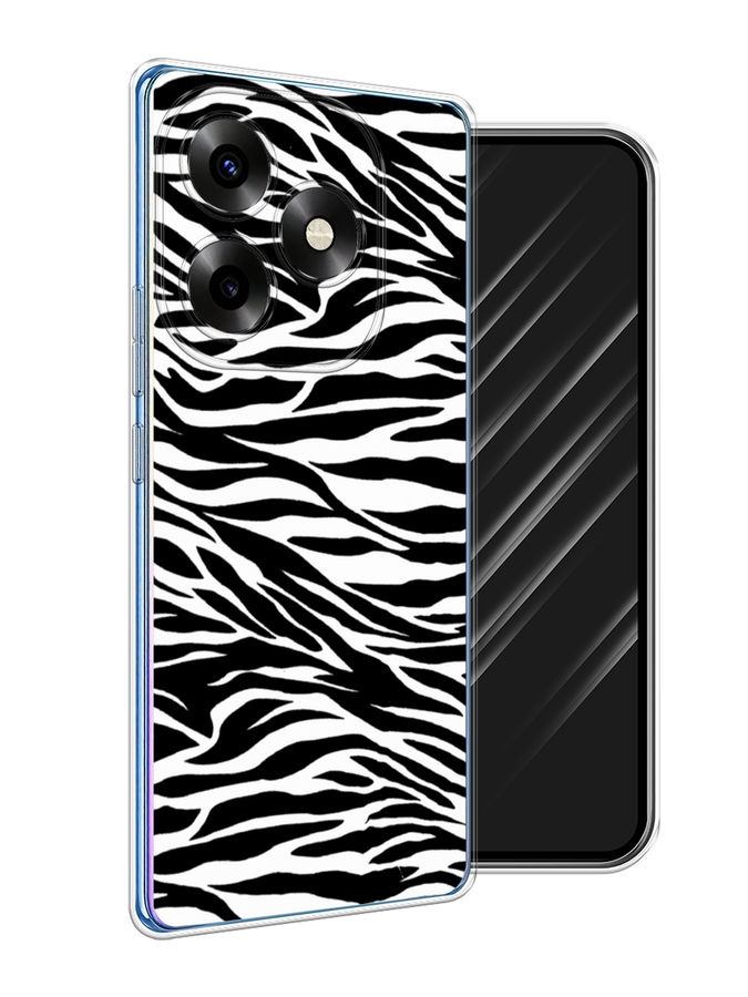 

Чехол Awog на Itel S23+ "Принт зебра", Белый;серый;черный, 3201550-1