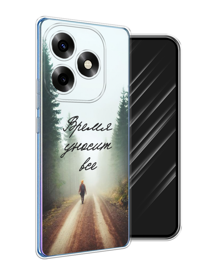 

Чехол Awog на Itel S23+ "Время уносит все", Зеленый;коричневый;белый, 3201550-1