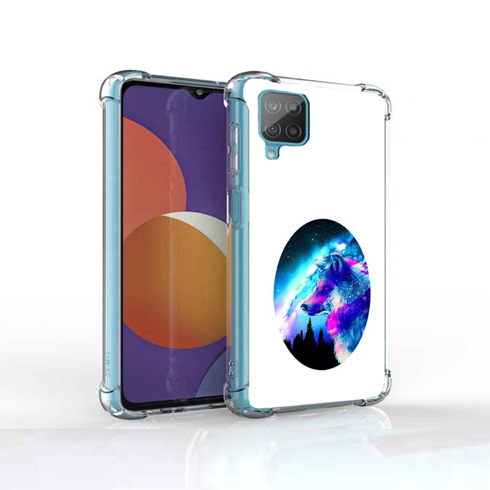 

Чехол MyPads Tocco для Samsung Galaxy M12 голубой волк (PT226930.536.293), Прозрачный, Tocco