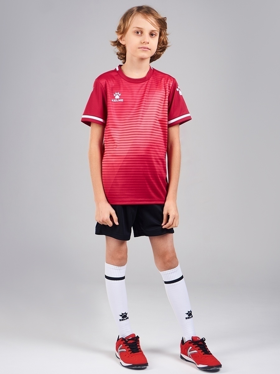 фото Костюм спортивный для мальчиков kelme sabadell children's uniform цв. красный р. 122