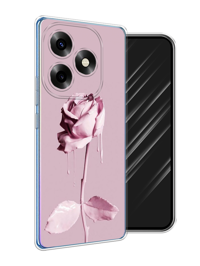 

Чехол Awog на Itel S23+ "Роза в краске", Белый;розовый, 3201550-1
