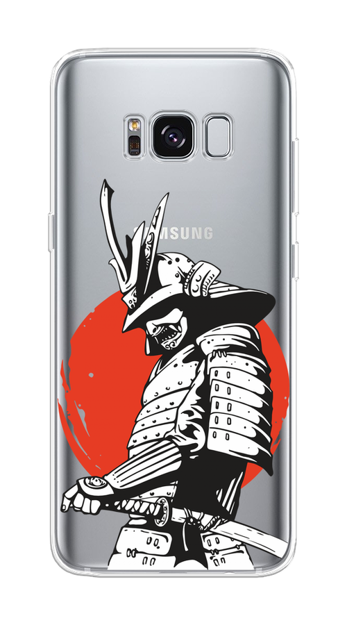 

Чехол на Samsung Galaxy S8 "Самурай с катаной", Черный;красный;белый, 24750-1