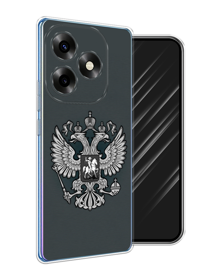 

Чехол Awog на Itel S23+ "Герб России серый", 3201550-1