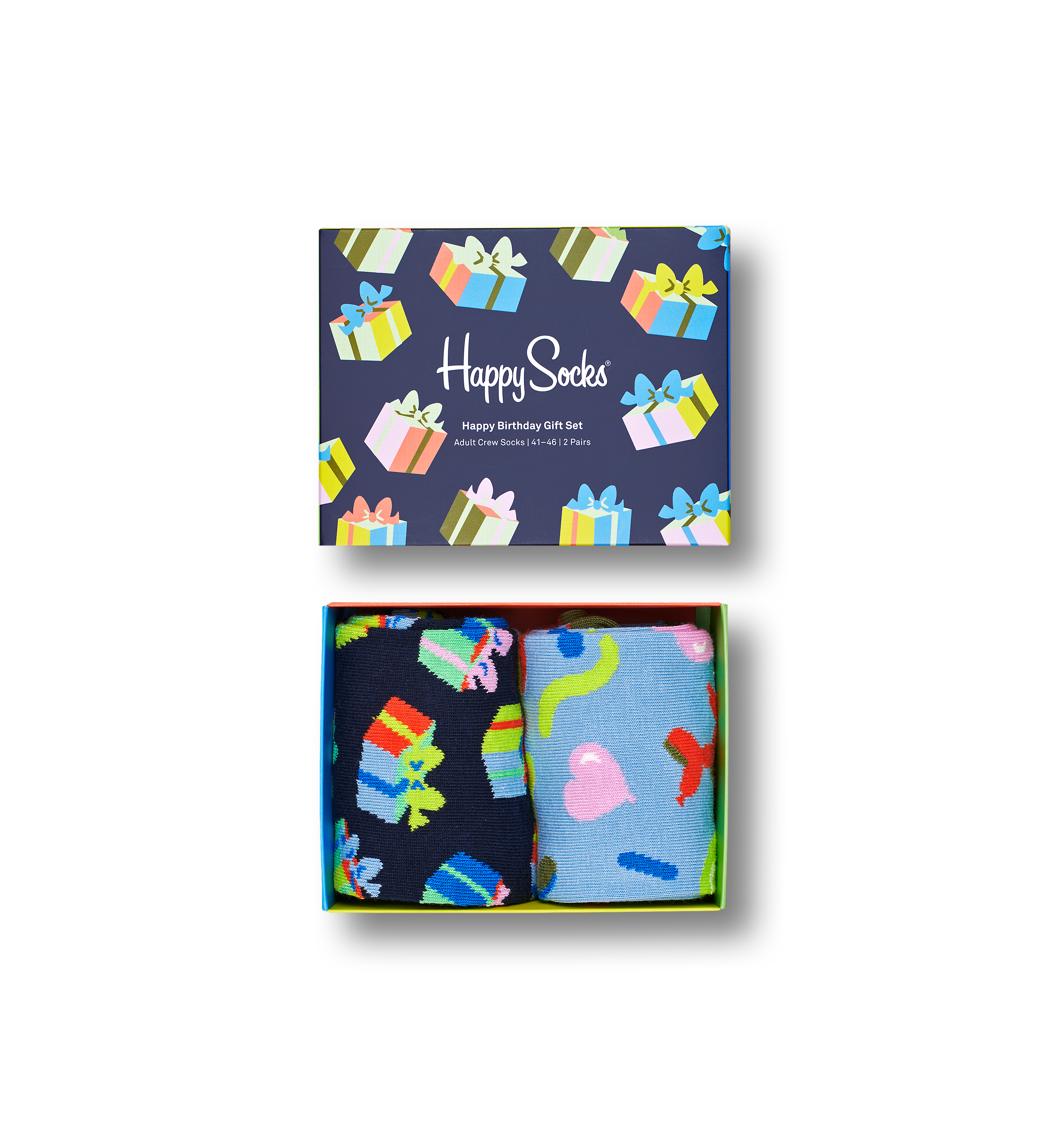 

Комплект носков унисекс Happy Socks 2-Pack Happy Birthday Socks Gift Set разноцветных 25, Разноцветный, 2-Pack Happy Birthday Socks Gift Set