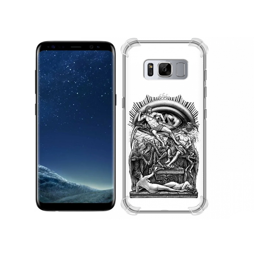 

Чехол MyPads Tocco для Samsung Galaxy S8 оракул черно белый (PT62300.601.528), Прозрачный, Tocco