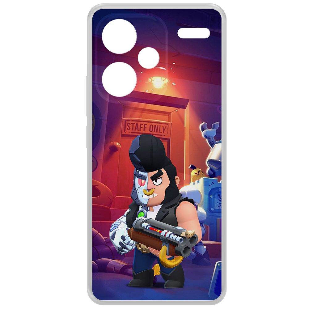 

Чехол-накладка Krutoff Clear Case Brawl Stars-Б-800 для Xiaomi Redmi Note 13 Pro+ 5G, Прозрачный