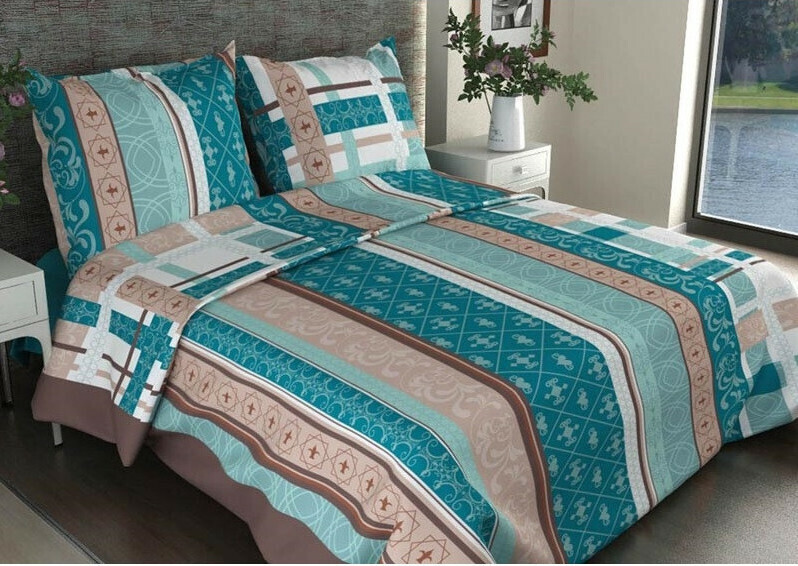 

Постельное белье 1,5 сп Бязь 140 гр/м2 набивн.(150Х210)