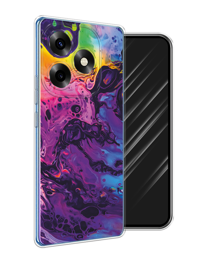 

Чехол Awog на Itel S23+ "ACID fluid", Бордовый, 3201550-1