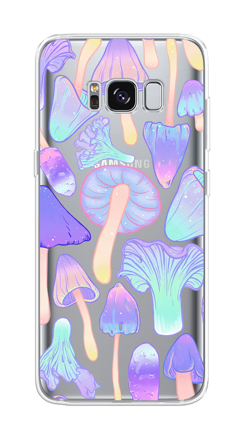 

Чехол на Samsung Galaxy S8 "Пастельные грибы", Фиолетовый;голубой, 24750-1