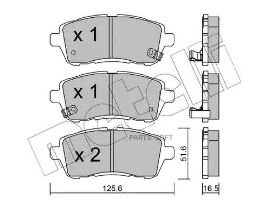 Тормозные колодки METELLI 22-0793-1