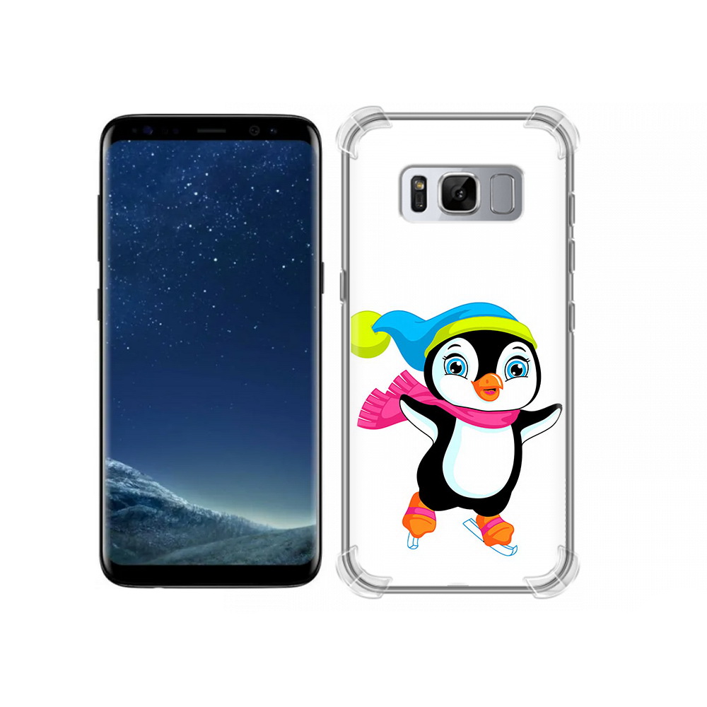 

Чехол MyPads Tocco для Samsung Galaxy S8 пингвин на коньках (PT62300.601.540), Прозрачный, Tocco