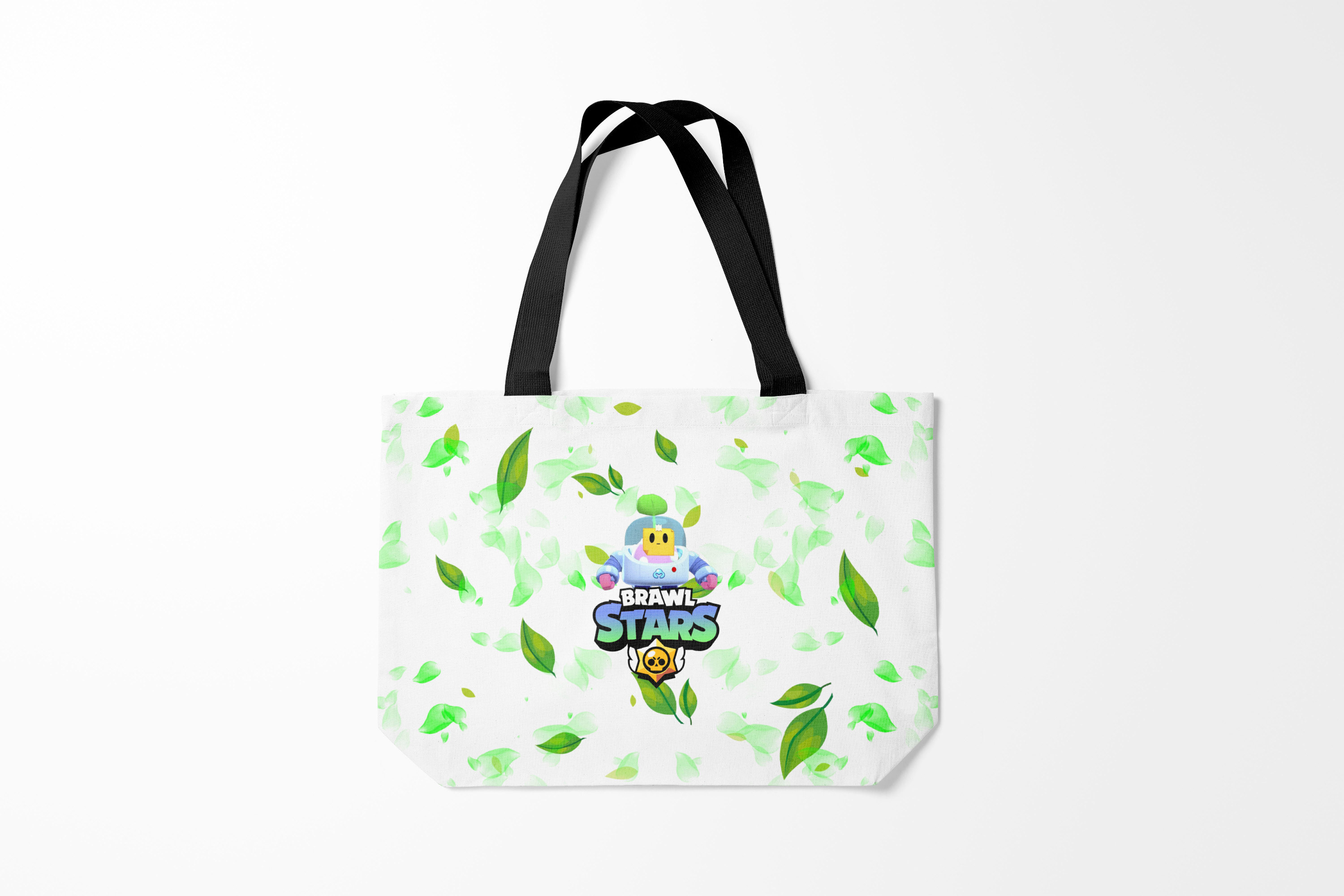 

Сумка шoппер унисекс Burnettie Brawl Stars Sprout, белый; зеленый, Brawl Stars Sprout