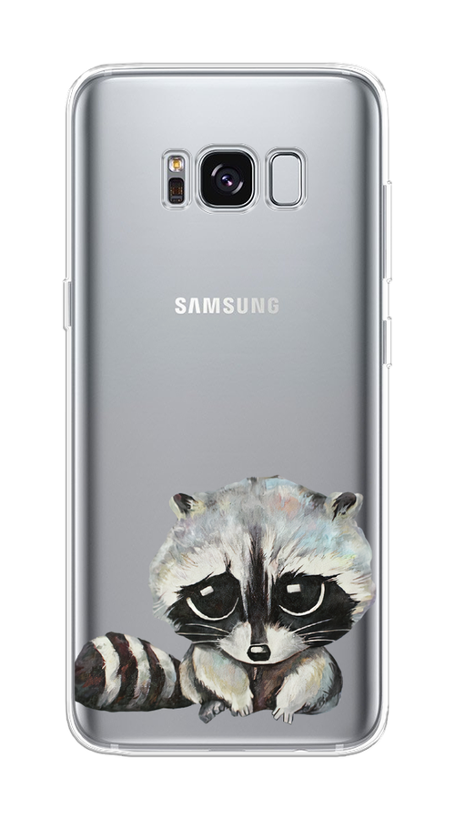 

Чехол на Samsung Galaxy S8 "Большеглазый енот", Серый;черный;прозрачный, 24750-1