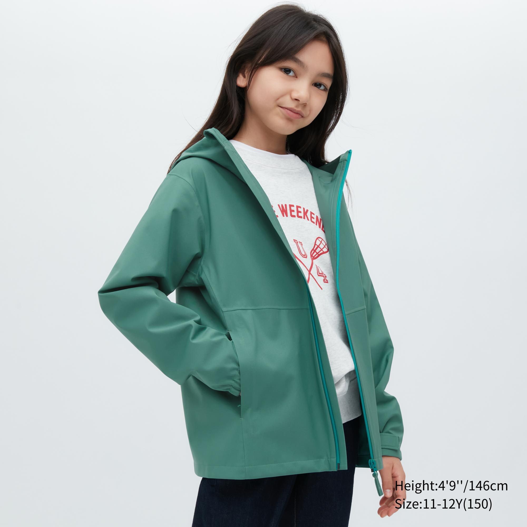 Ветровка детская UNIQLO 457609, Зеленый, 7-8Y(130)