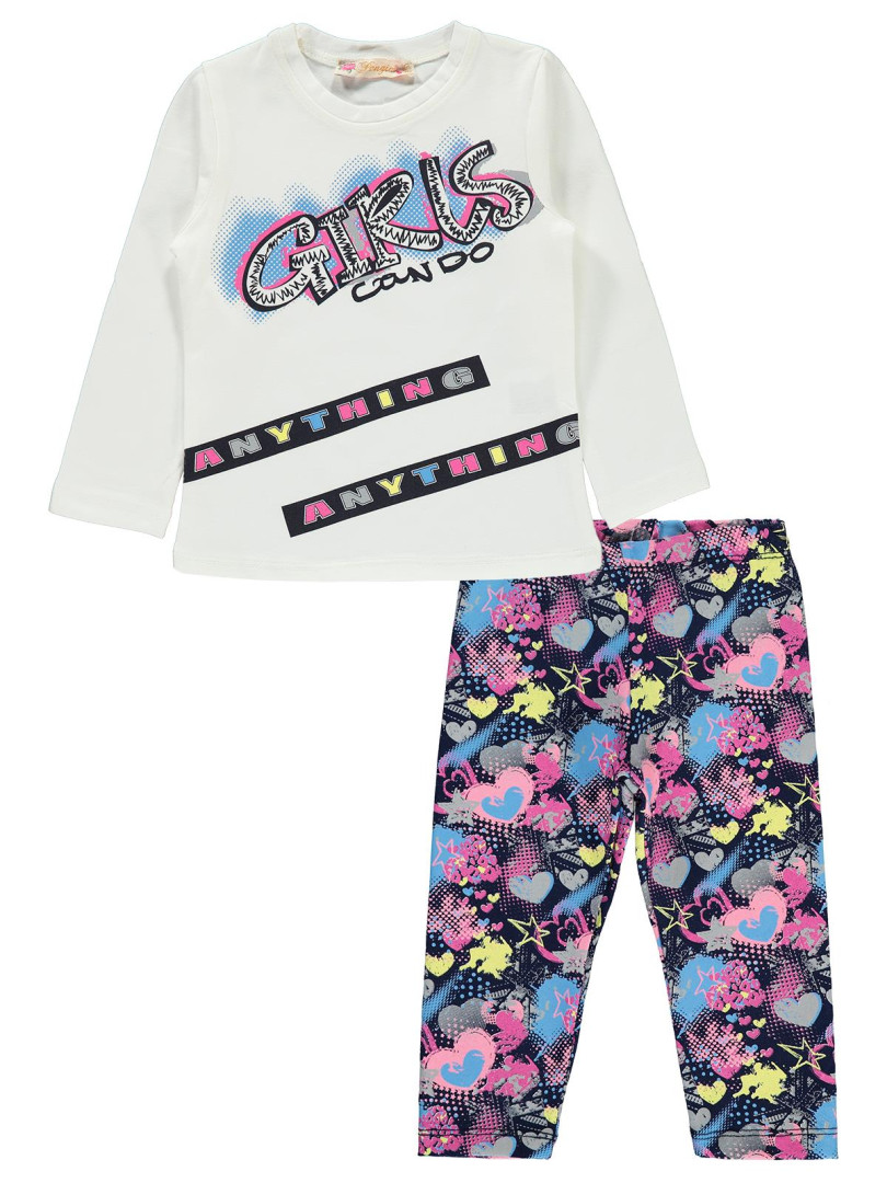 

Комплект-двойка для девочек Pengim 17F191566K11 экрю 24-36 мес (доставка из-за рубежа), 17F191566K11